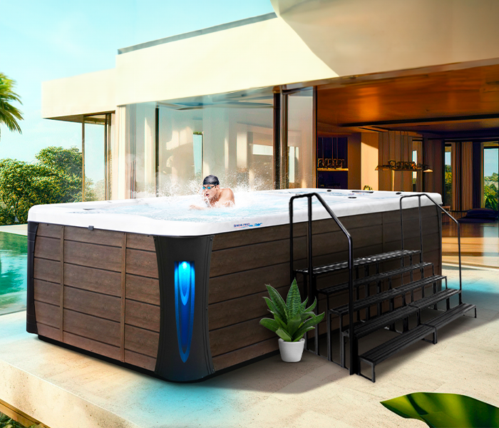 Calspas hot tub being used in a family setting - Frederick